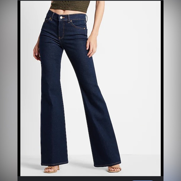 Classic Blue Flared Jeans - Picture 1 of 5